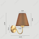 Axyaa LED Retro Fabric Wall Lamp for Bedroom and Living Room Décor