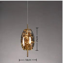 Axyaa Nordic Luxury Star LED Glass Chandelier for Home Decor
