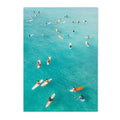 Nordic Surfing Canvas Wall Art for Living Room Decoration by Axyaa