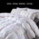 Axyaa White Goose Down Quilt | Twisted Flower | All Cotton | Spring Autumn Quilt