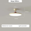 Axyaa Bauhaus Style LED Ceiling Light with Eye Protection Cream Finish