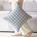 Axyaa Christmas Plain Sofa Pillowcase Cojines Double-Sided Throw Cushion Cover