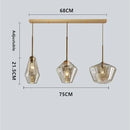 Axyaa Glass Lampshade Pendant Lamp for Home LED Lighting Fixtures