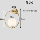 Nordic LED Wall Lights with G9 Bulb - Axyaa Wall Sconce for Bedroom, Living Room