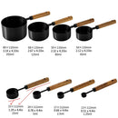 Axyaa Stainless Steel Measuring Spoon Set with Wooden Handle