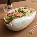 Axyaa Conch Ceramic Dry Ice Seafood Plate - Featured Molecular Cuisine Tableware