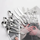 Axyaa Stainless Steel Cutlery Set - Luxury Western Tableware Collection