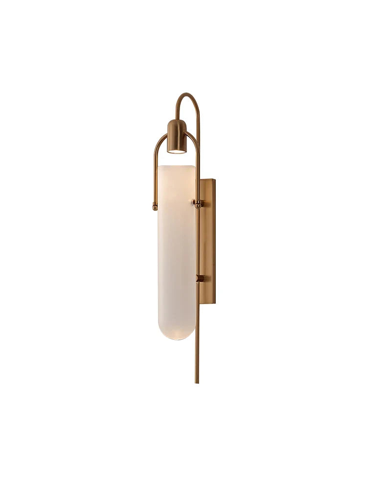 LED Glass Wall Lamp for Bedroom Lighting by Axyaa