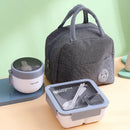 Axyaa Portable Microwaveable Kids Lunch Box Set with Insulated Bag