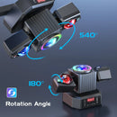 Axyaa Two-armed RGBW Moving Head Lighting with Remote Control for Stage Effects