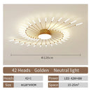 Axyaa Spiral Art LED Ceiling Lamp: Modern Designer Interior Decoration, Living Room, Dining, Bedroom Fixtures