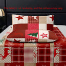 Axyaa Christmas Patchwork Three-Piece Bed & Duvet Cover Set
