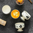 Axyaa Ceramic High Footed Dessert Bowl for Molecular Cooking and Molecular Gastronomy