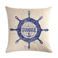 Axyaa Nautical Series Pillowcase for Home Sofa Living Room Decor