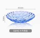 Axyaa Modern Living Room Fruit Plate Glass Plate Creative Home Snacks Firm Fruit Plate