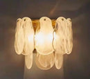 Axyaa Luxury Glass Crystal LED Chandelier for Living and Dining Room