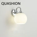 Axyaa Chrome Metal LED Wall Lamp with Acrylic Shade for Bedroom and Corridor