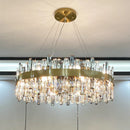 Luxury Crystal Chandelier: Axyaa's Elegant Living Room Bedroom Kitchen Pendant Light