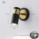Axyaa Nordic Wall Lamp LED Spot Light for Bedroom, Modern Minimalist Design