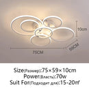 Axyaa LED Ceiling Chandelier: Modern Dimmable Lighting for Home, Living Room, Bedroom