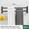 Axyaa Wall-mounted Triple-layer Towel Holder for Bathroom Storage
