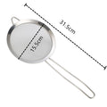 Axyaa Stainless Steel Flour Sieve Colander with Long Handle