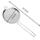 Axyaa Stainless Steel Flour Sieve Colander with Long Handle