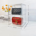 Axyaa Handbag Organizer Storage Box Display Showcase - Dustproof Acrylic Holder