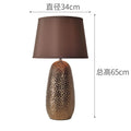 Axyaa Modern Brown Luxury Ceramic Table Lamps LED Artistic Design E27