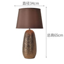 Axyaa Modern Brown Luxury Ceramic Table Lamps LED Artistic Design E27