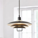 Axyaa Nordic LED Circular Chandelier Pendant Light for Living Room Indoor Lighting