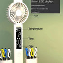 Axyaa Rechargeable Table Lamp with Fan, Clock Display, LED Light for Study