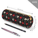 Axyaa Leather Pencil Case Minnie Mouse Design - Large Storage Pen Holder Bag