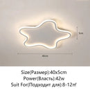 Axyaa Star LED Ceiling Light: Modern Bedroom Study Room Lamp Fixture