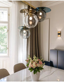 Axya Glass Metal Small Pendant Lamp for Dinning, Living, Bedside in Colorful Nordic Design