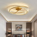 Axyaa Modern Crystal LED Ceiling Light - Luxury Dining Room, Kitchen and Bedroom Lighting Fixture
