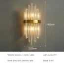 Axyaa LED Crystal Wall Lamps: Luxury Gold Wall Sconces for Home Art Decor & Bedside Lighting