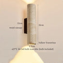 Axyaa Vintage LED Wall Lights for Living Room, Bathroom, Bedroom - Columnar Stone Design