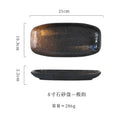 Axyaa Ceramic Sushi & Fish Plate Set - Japanese Style, Commercial Grade Tableware