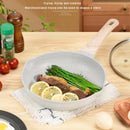 Axyaa Ceramic Non-Stick Wok Pan for Induction and Gas Stoves