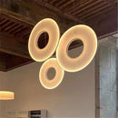 Axyaa White Fabric Pendant Lamp for Soft Room Decor