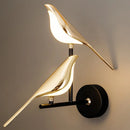 Axyaa Golden Magpie Bird LED Wall Lamp for Home and Hospitality Decoration