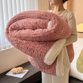 Axyaa Queen Size Wool-Like Throw Blanket for Winter Bedding