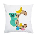 Axyaa Animal Letter Decorative Polyester Throw Pillow Cover for Home Car Sofa