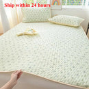 Axyaa Ice Silk Mat Cool Mattress Protector Set