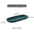Axyaa White Ceramic Oval Tray: Versatile Decorative Plate for Home Kitchen and Jewelry Storage
