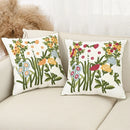 Axyaa Floral Embroidery Pillowcase Cover for Home Decor