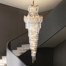 Axyaa Luxury Crystal Chandelier for Living Room, Stair, Loft, Villa Duplex