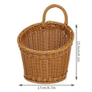 Axyaa Woven Wall Hanging Basket Organizer for Kitchen Tableware and Fruit Storage