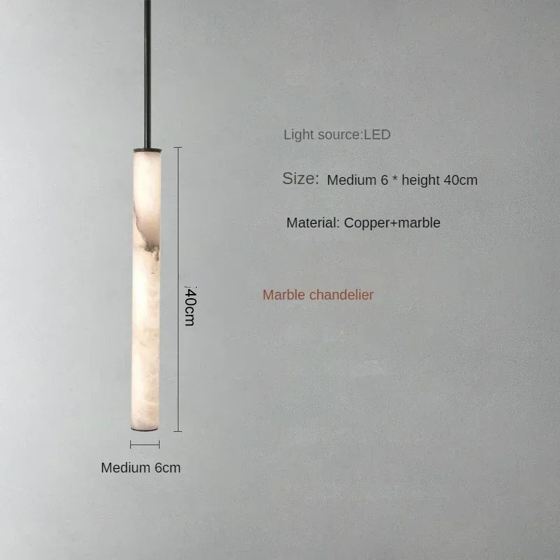 Axyaa Retro Marble LED Chandeliers for Modern Luxury Decor.